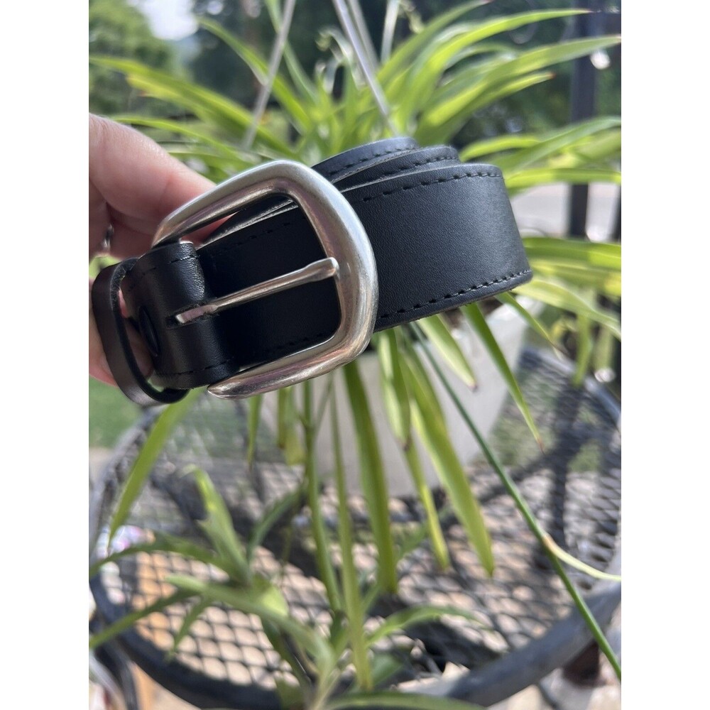 Guide Gear Men's sz 38 Black Genuine Top-Grain Leather Ranger Belt
